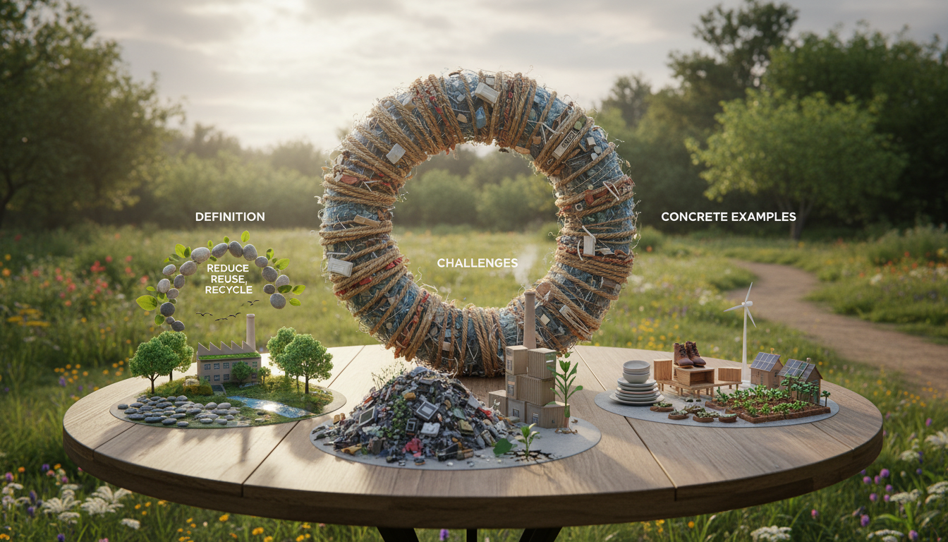 découvrez la définition de l'économie circulaire, ses enjeux majeurs et des exemples concrets pour adopter un modèle durable et réduire le gaspillage.